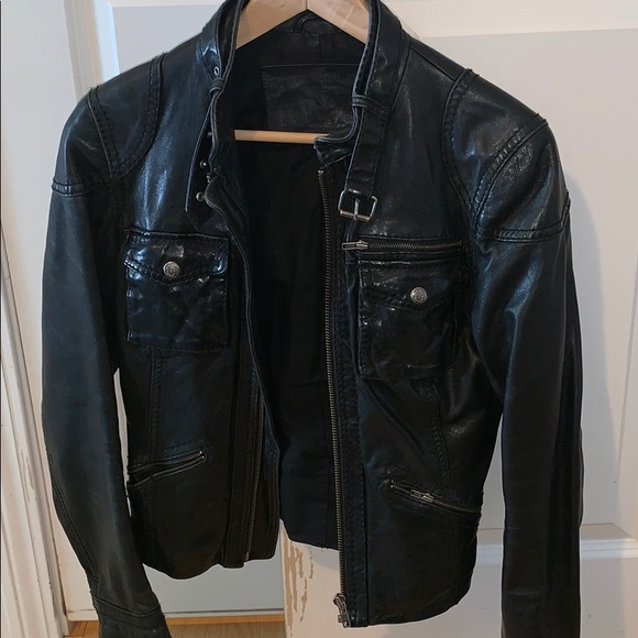True Religion Jackets & Blazers - True Religion Leather Jacket Sz S